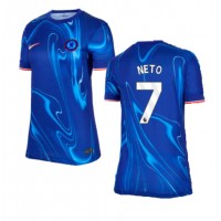 Camiseta Chelsea Pedro Neto #7 Primera Equipación Replica 2024-25 para mujer mangas cortas